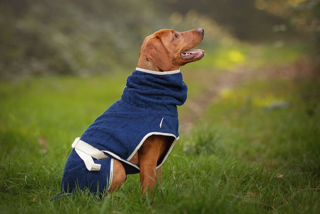 Dog Wellness Hondenbadjas - Indigo